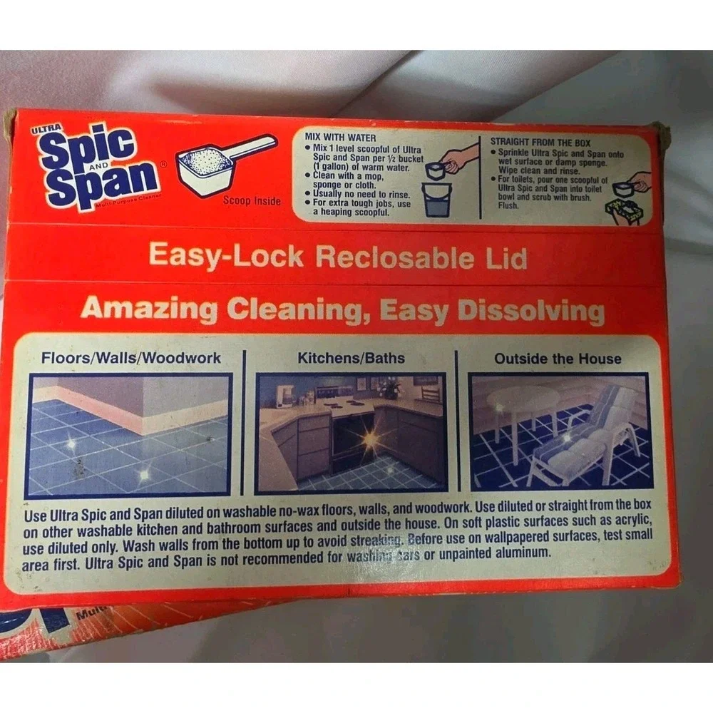Vintage 3 Ultra Spic and Span Multi Purpose Cleaner Powder 12.4oz